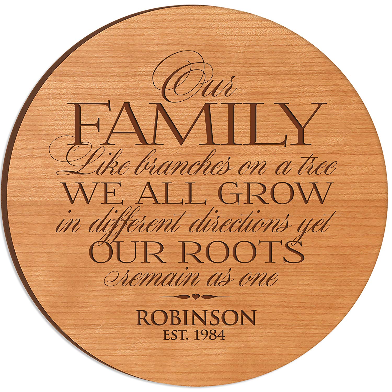 Personalized Engraved Anniversary Lazy Susan Gift - Circle Of Strength - LifeSong Milestones