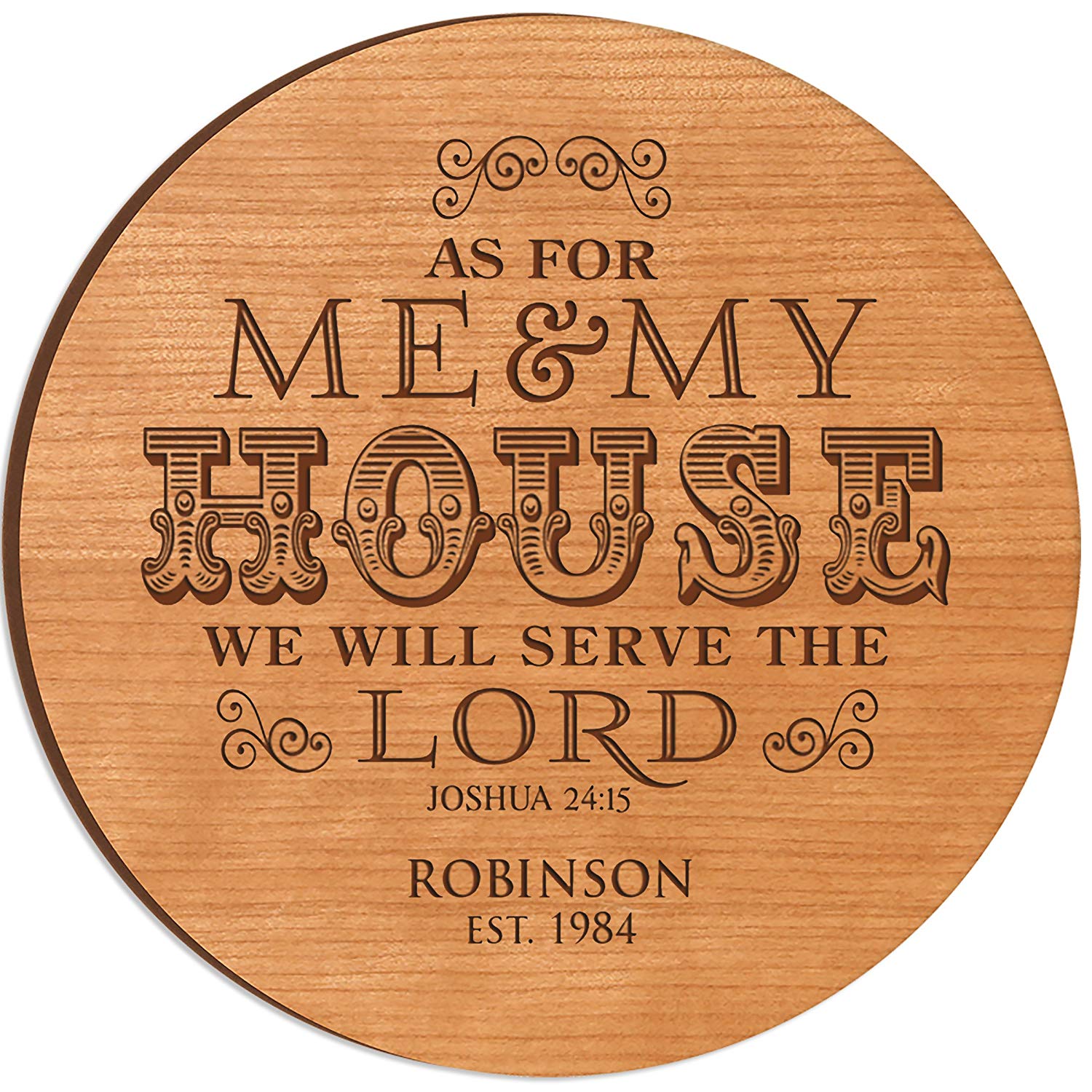Personalized Engraved Anniversary Lazy Susan Gift - Me and My House - LifeSong Milestones