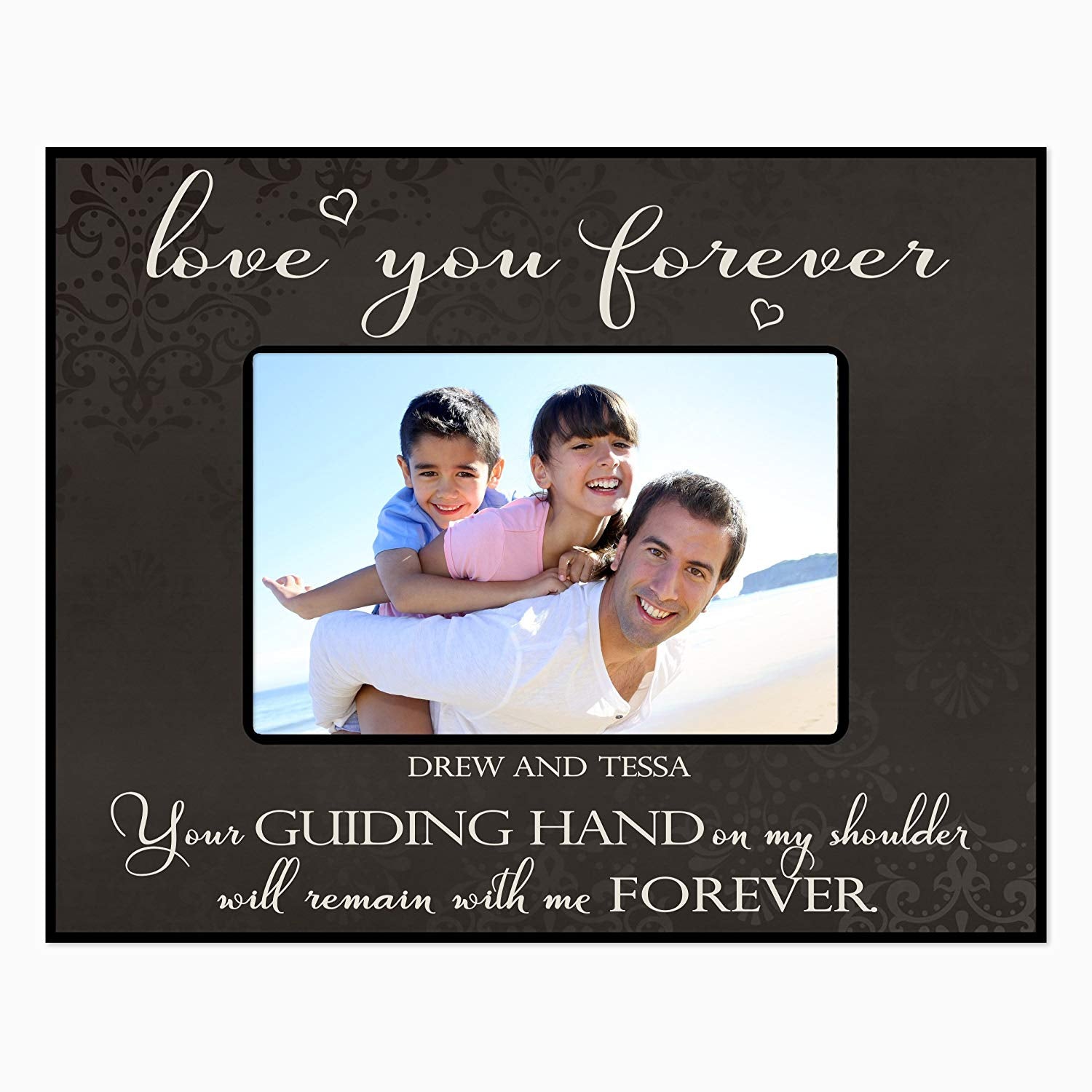 Personalized Engraved Birthday Picture Frame Gift for Dad - Guiding Hand - LifeSong Milestones