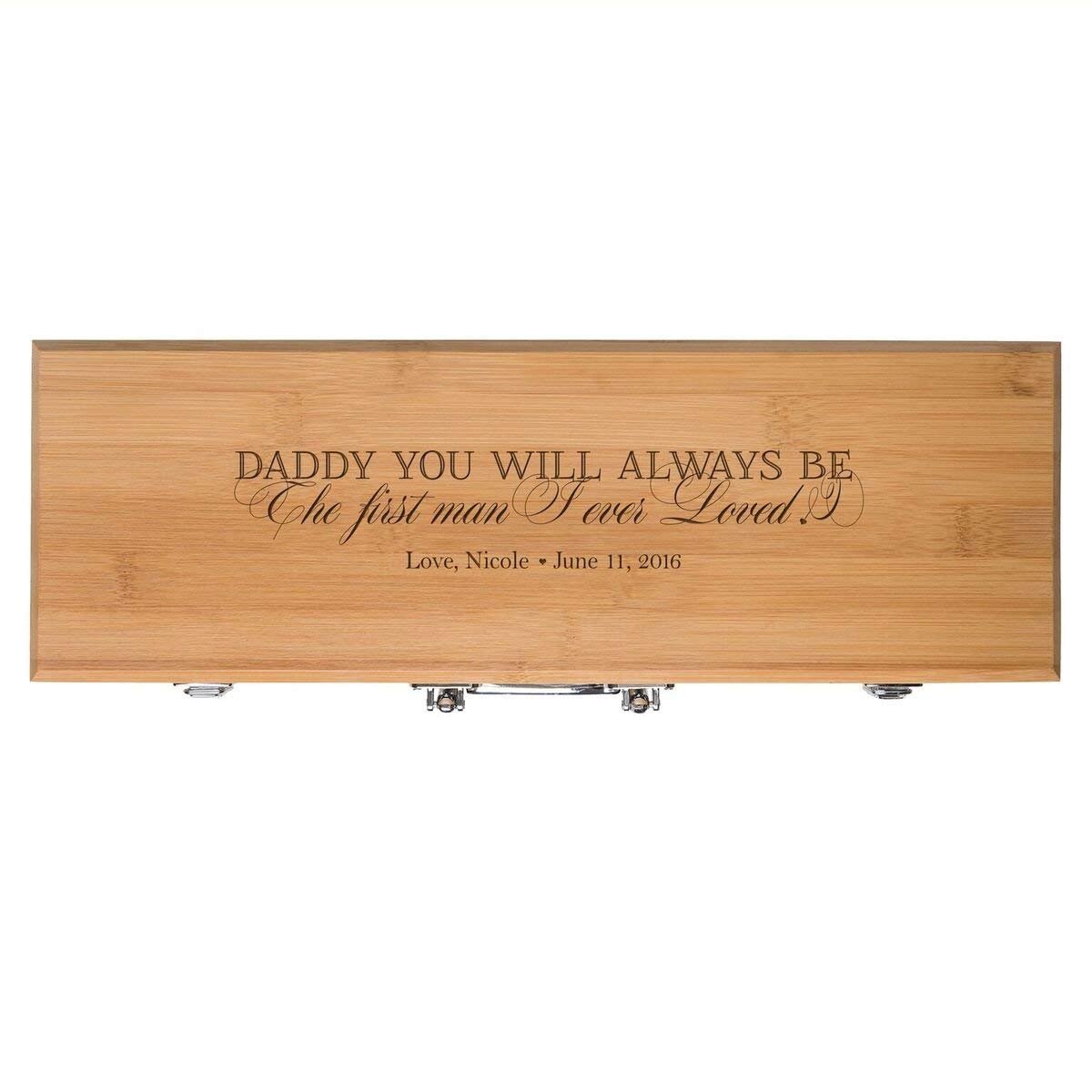 Personalized Engraved Grill Set Accessories 3pc Stainless Steel Barbecue Set - LifeSong Milestones