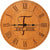 Personalized Engraved Monogram Cherry Wood Clock 12" - T - LifeSong Milestones
