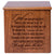 Personalized Engraved Wooden Cremation Urn Box For Human Ashes - God Saw You Getting Tired - LifeSong Milestones