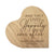 Personalized Engraved Wooden Inspirational Heart Block 5” x 5.25” x 0.75” - And They Lived Happily - LifeSong Milestones