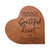Personalized Engraved Wooden Inspirational Heart Block 5” x 5.25” x 0.75” - Begin Each Day - LifeSong Milestones