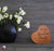 Personalized Engraved Wooden Inspirational Heart Block 5” x 5.25” x 0.75” - Gather Here With - LifeSong Milestones