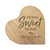 Personalized Engraved Wooden Inspirational Heart Block 5” x 5.25” x 0.75” - Home Sweet Home - LifeSong Milestones