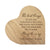 Personalized Engraved Wooden Inspirational Heart Block 5” x 5.25” x 0.75” - The Best Things In Life - LifeSong Milestones