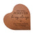 Personalized Engraved Wooden Inspirational Heart Block 5” x 5.25” x 0.75” - You Will Forever Be - LifeSong Milestones