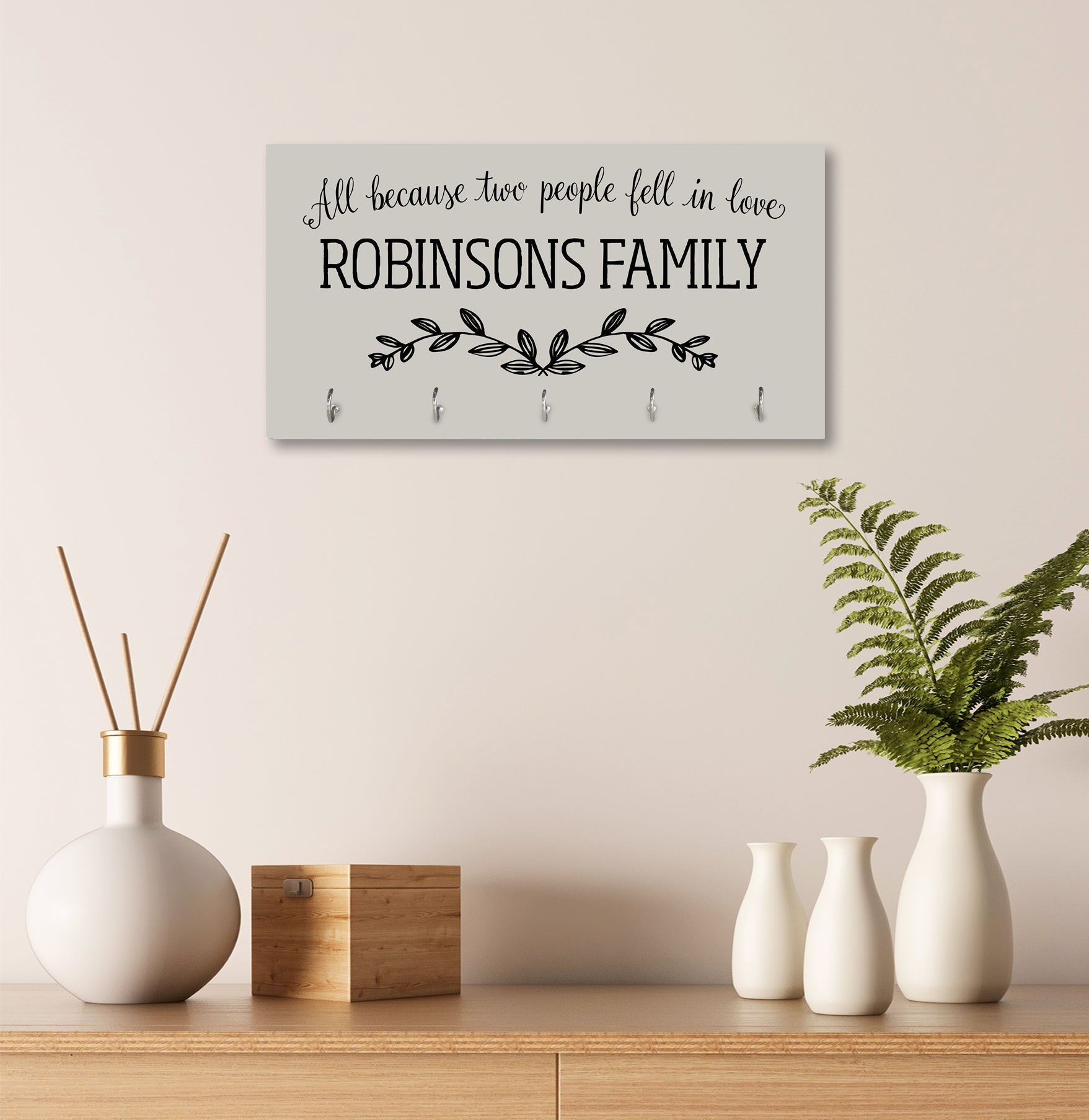 Personalized Established Key Holders - All Because - LifeSong Milestones
