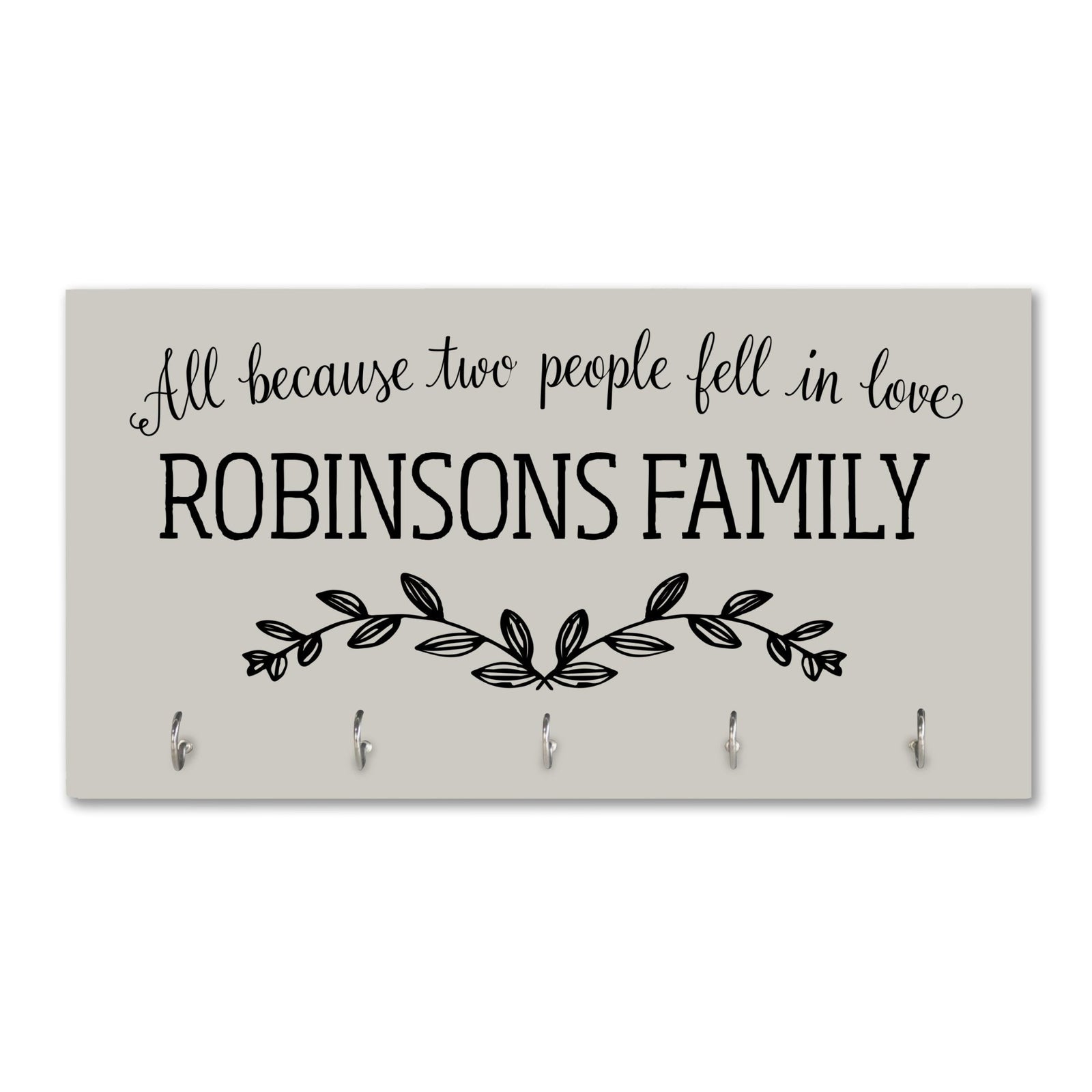 Personalized Established Key Holders - All Because - LifeSong Milestones