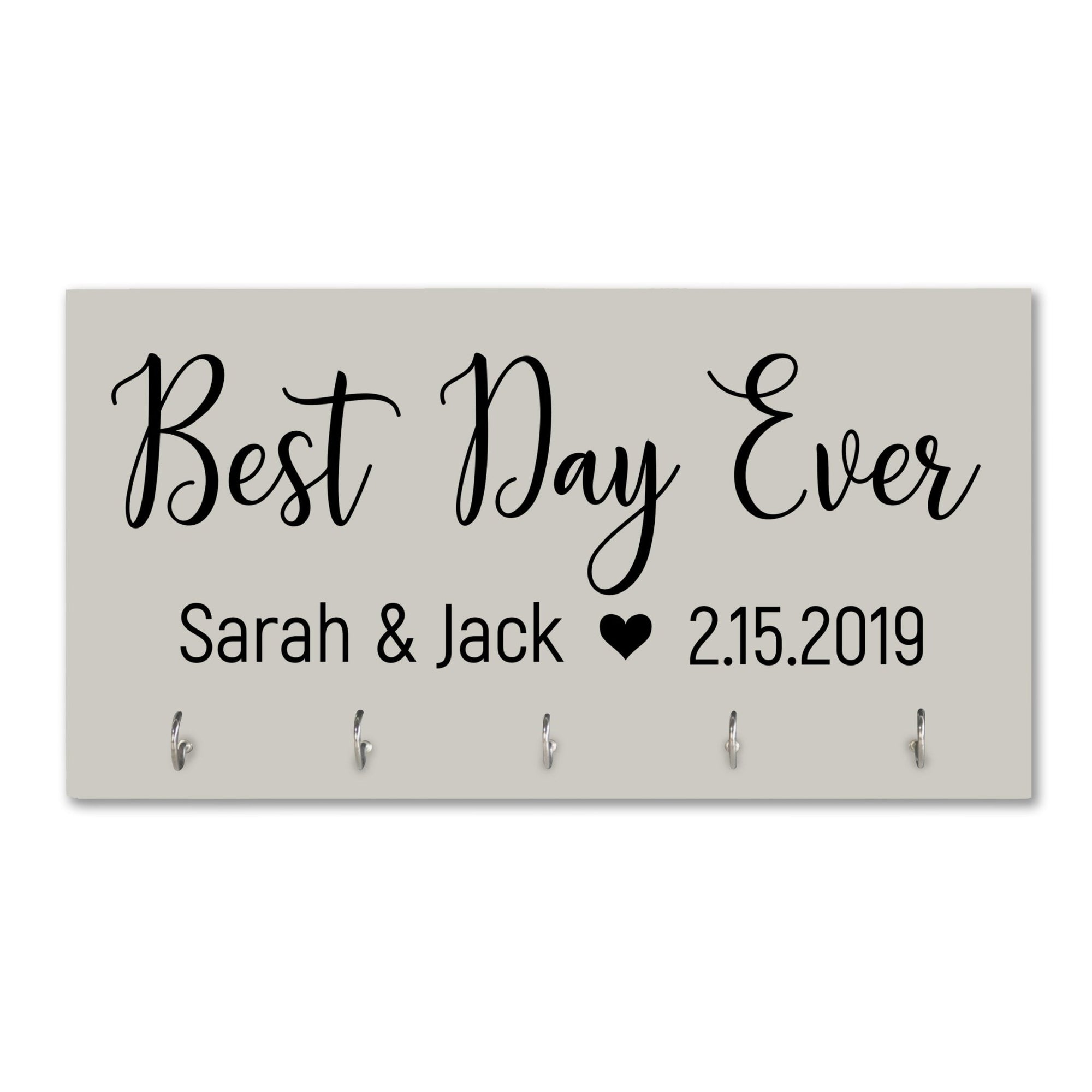 Personalized Established Key Holders - Best Day Ever - LifeSong Milestones