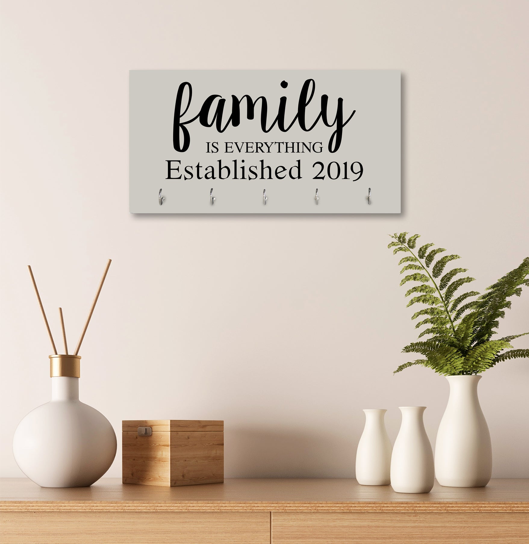 Personalized Established Key Holders -Family Is Everything Date - LifeSong Milestones