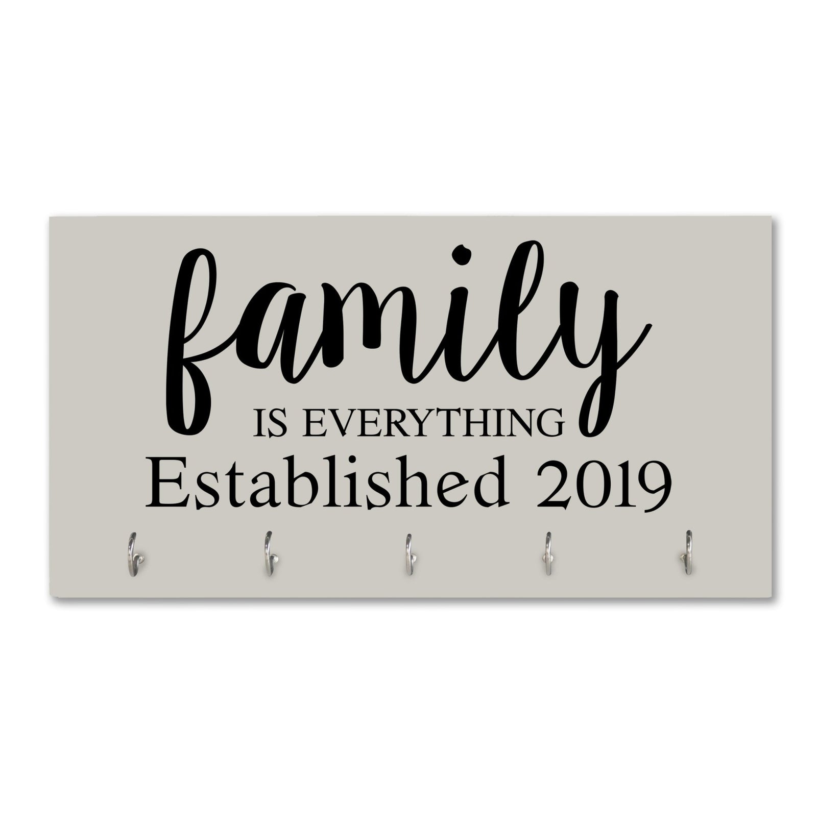 Personalized Established Key Holders -Family Is Everything Date - LifeSong Milestones