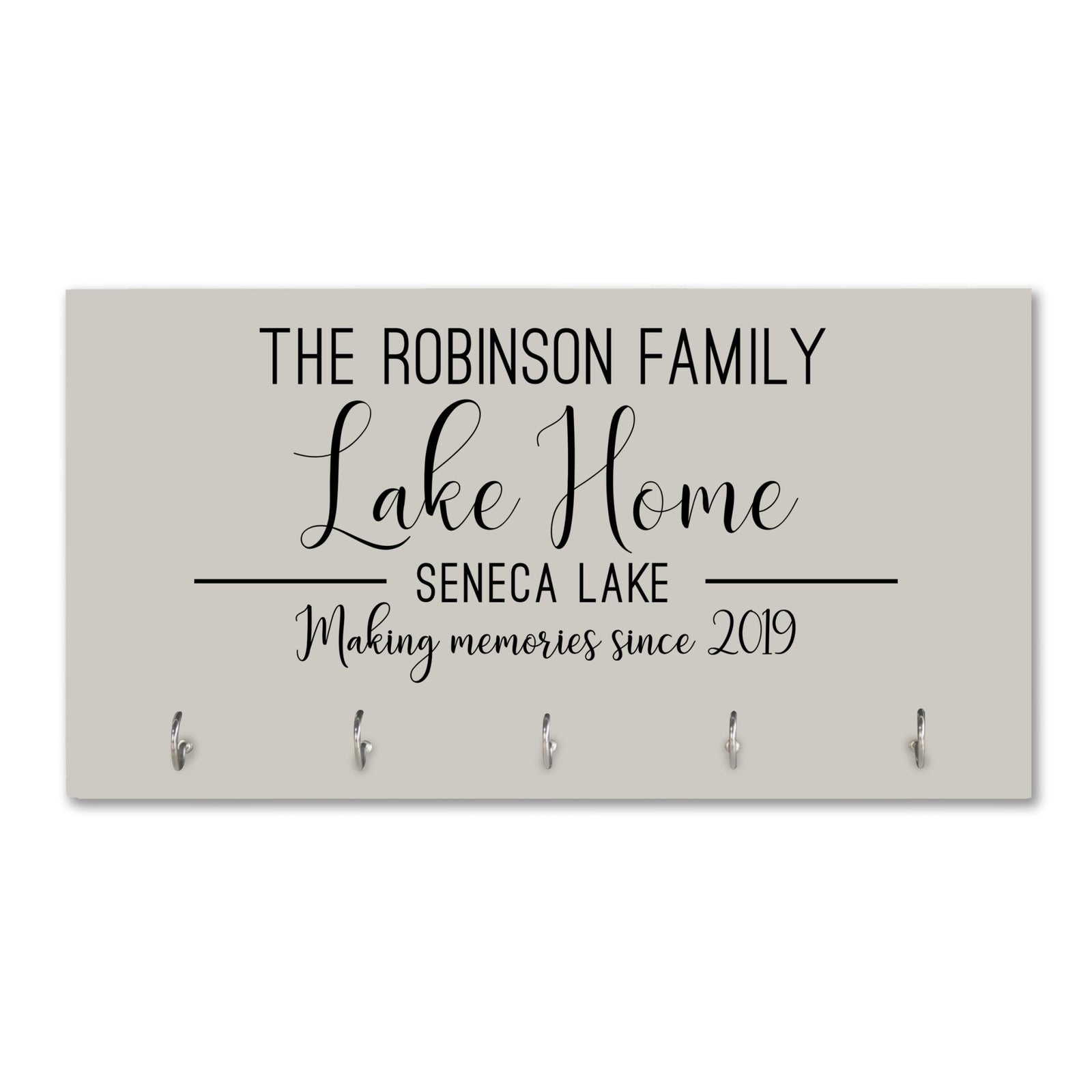 Personalized Established Key Holders - Lake House 2 - LifeSong Milestones