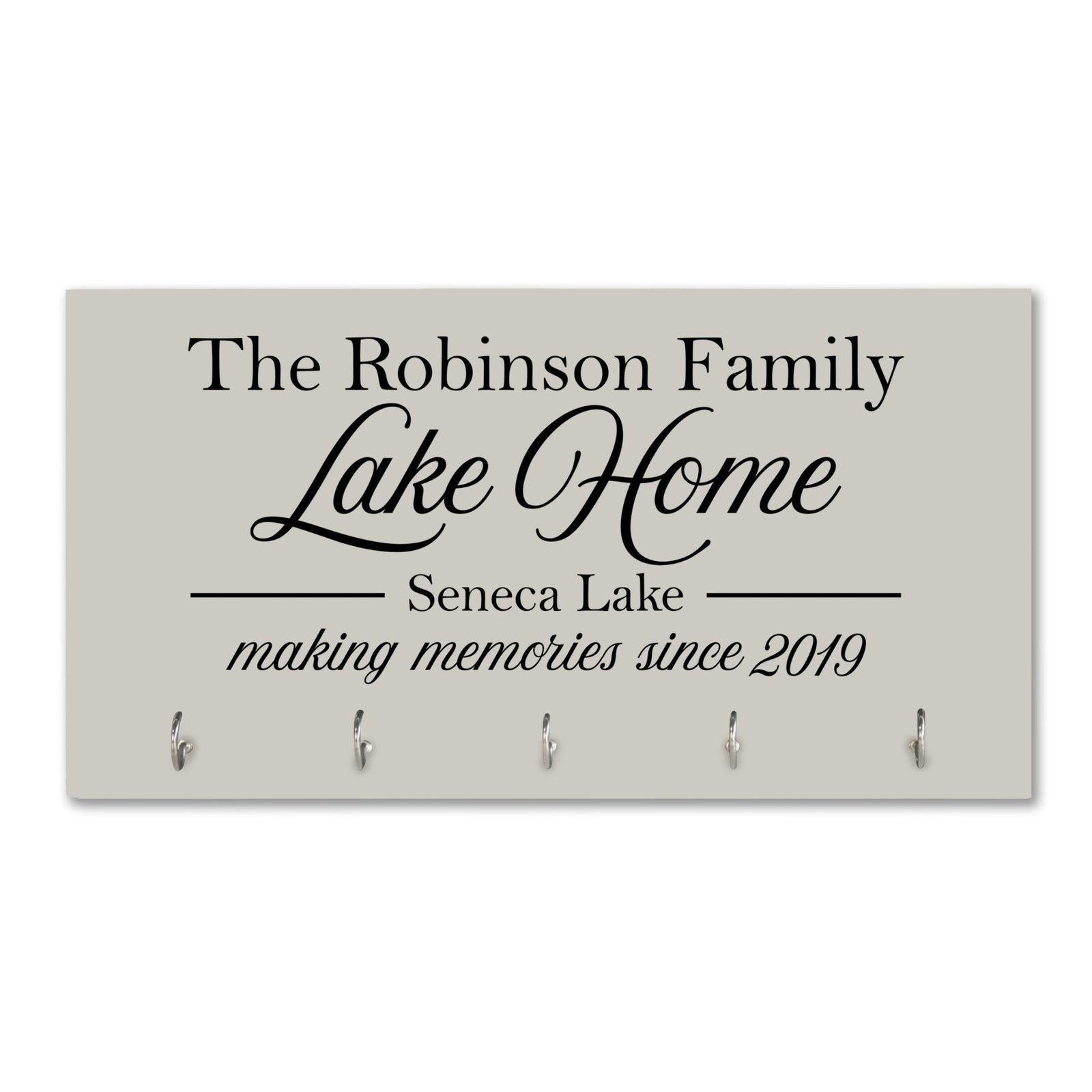 Personalized Established Key Holders - Lake House - LifeSong Milestones