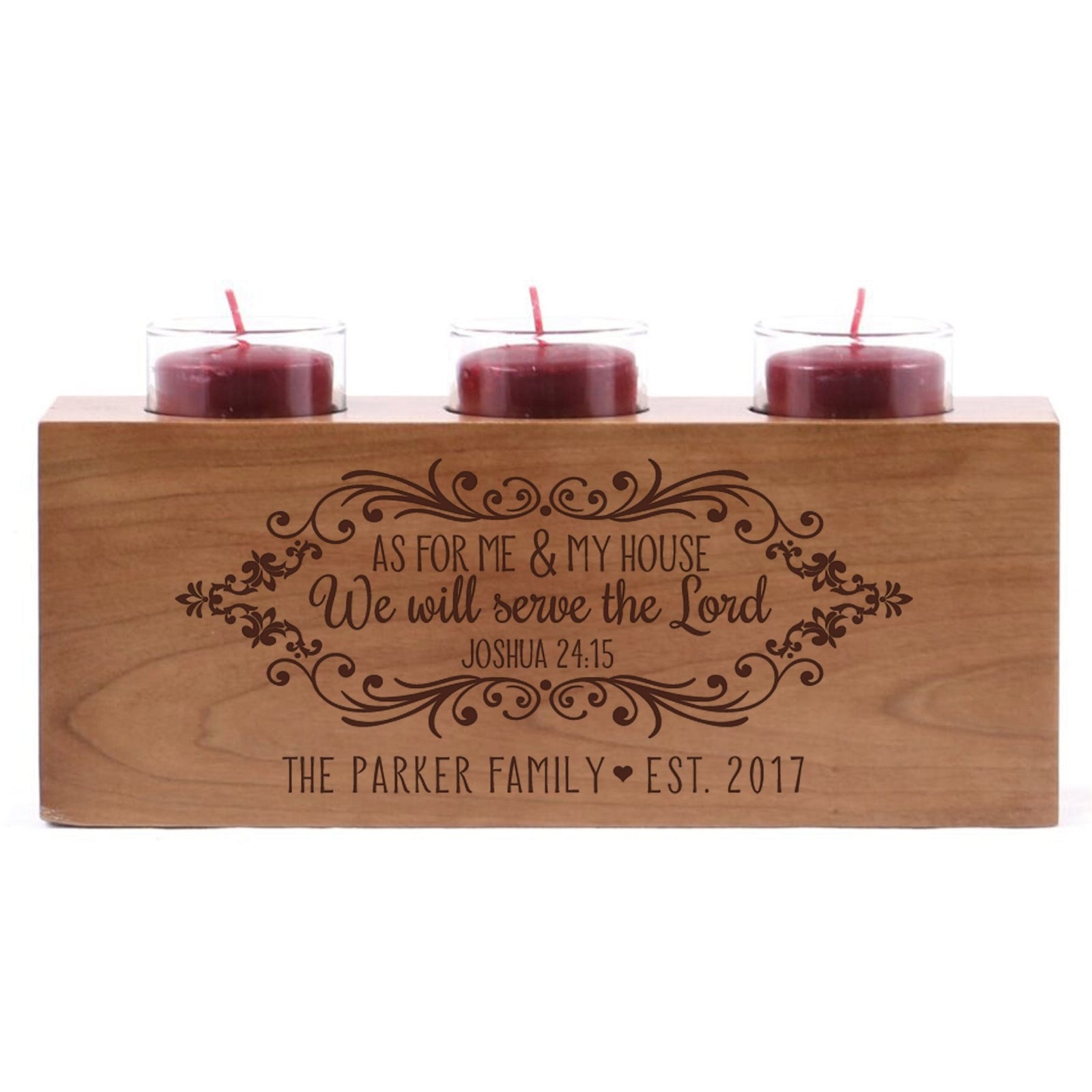 Personalized Everyday Cherry Candle Holder - Me & My House - LifeSong Milestones
