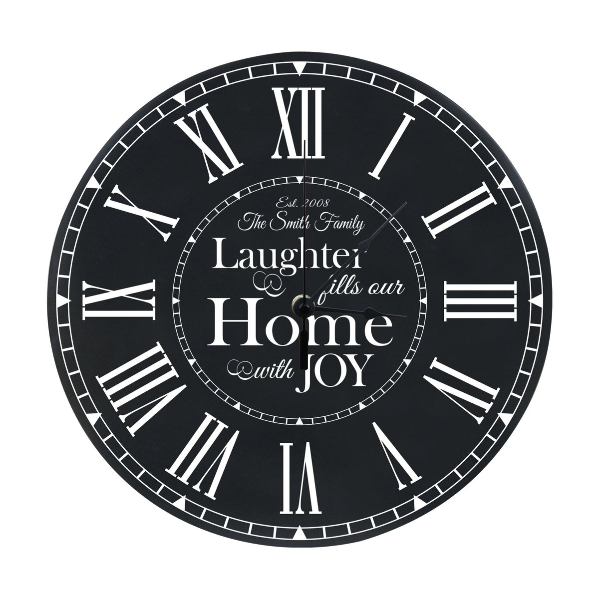 Personalized Everyday Home and Family Clocks - Laughter Fill The Home - LifeSong Milestones