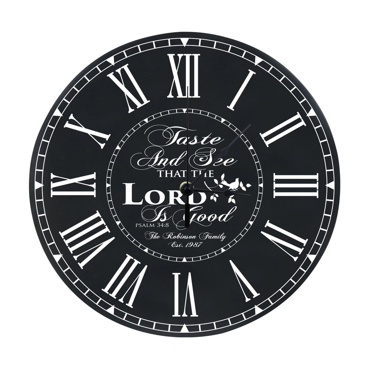 Personalized Everyday Home and Family Clocks - Taste &amp; See - LifeSong Milestones