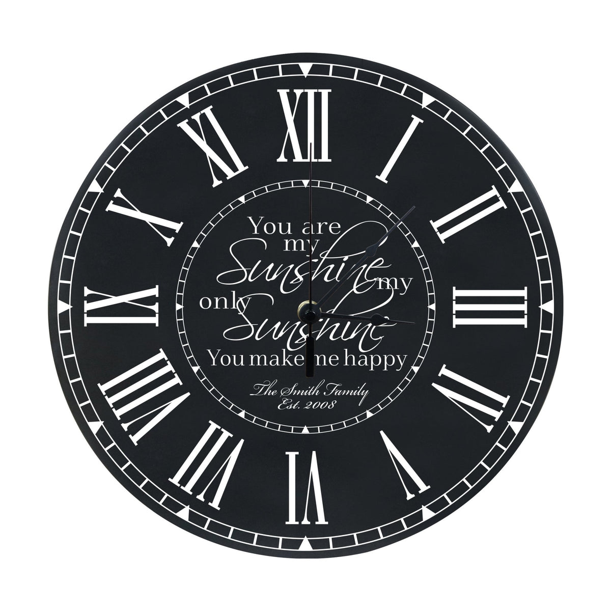 Personalized Everyday Home and Family Clocks -You Are My Sunshine - LifeSong Milestones
