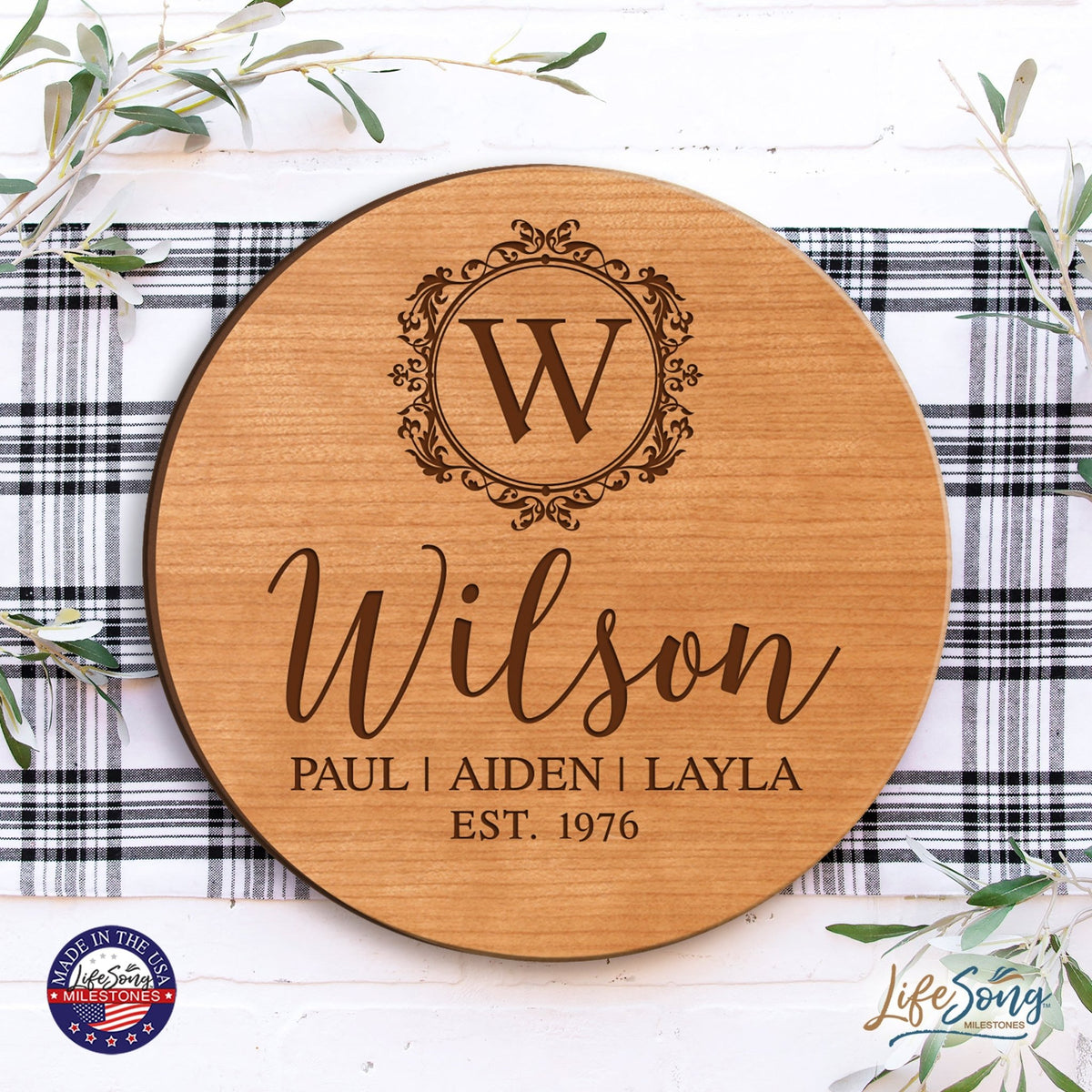 Personalized Everyday Lazy Susan Established Family - LifeSong Milestones