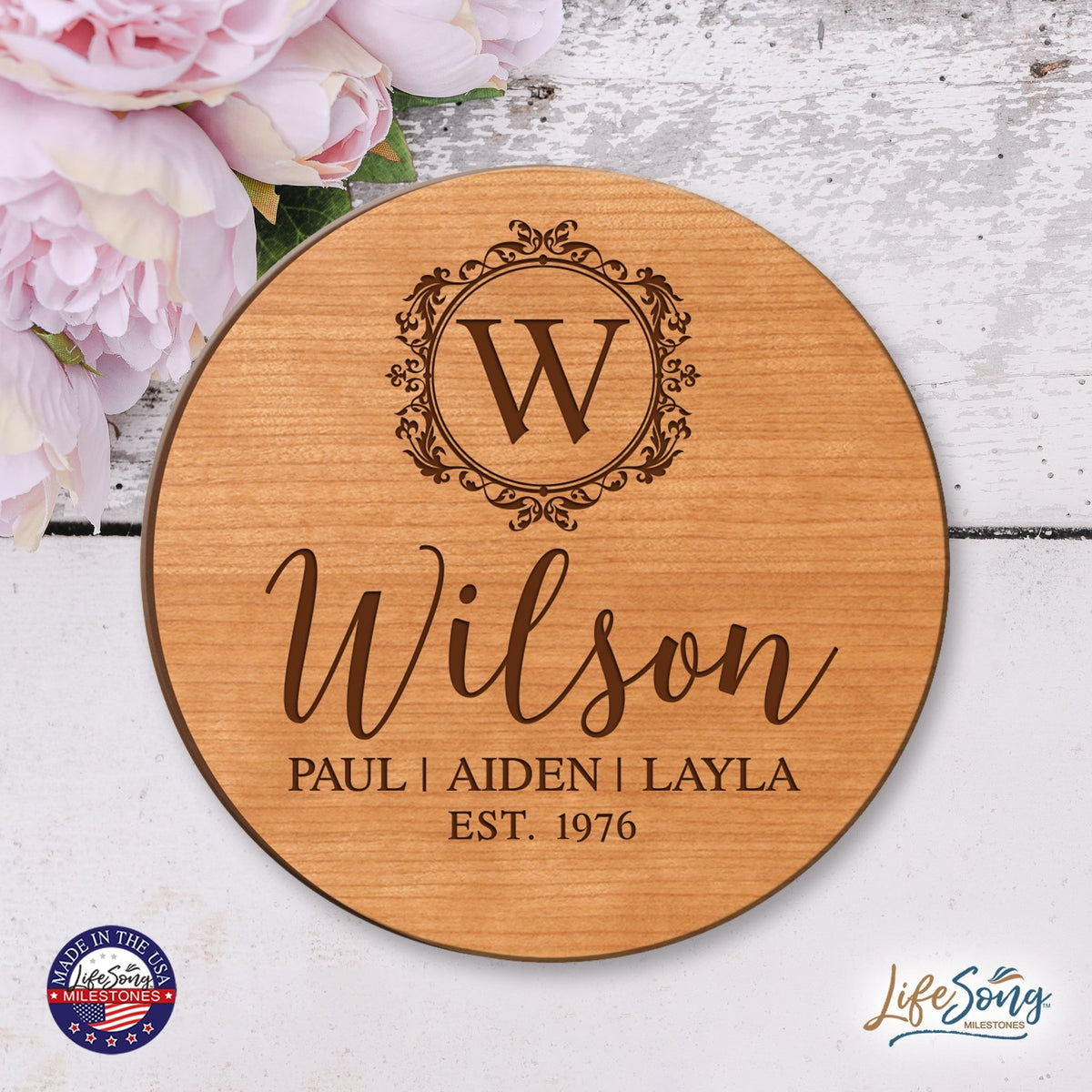 Personalized Everyday Lazy Susan Established Family - LifeSong Milestones