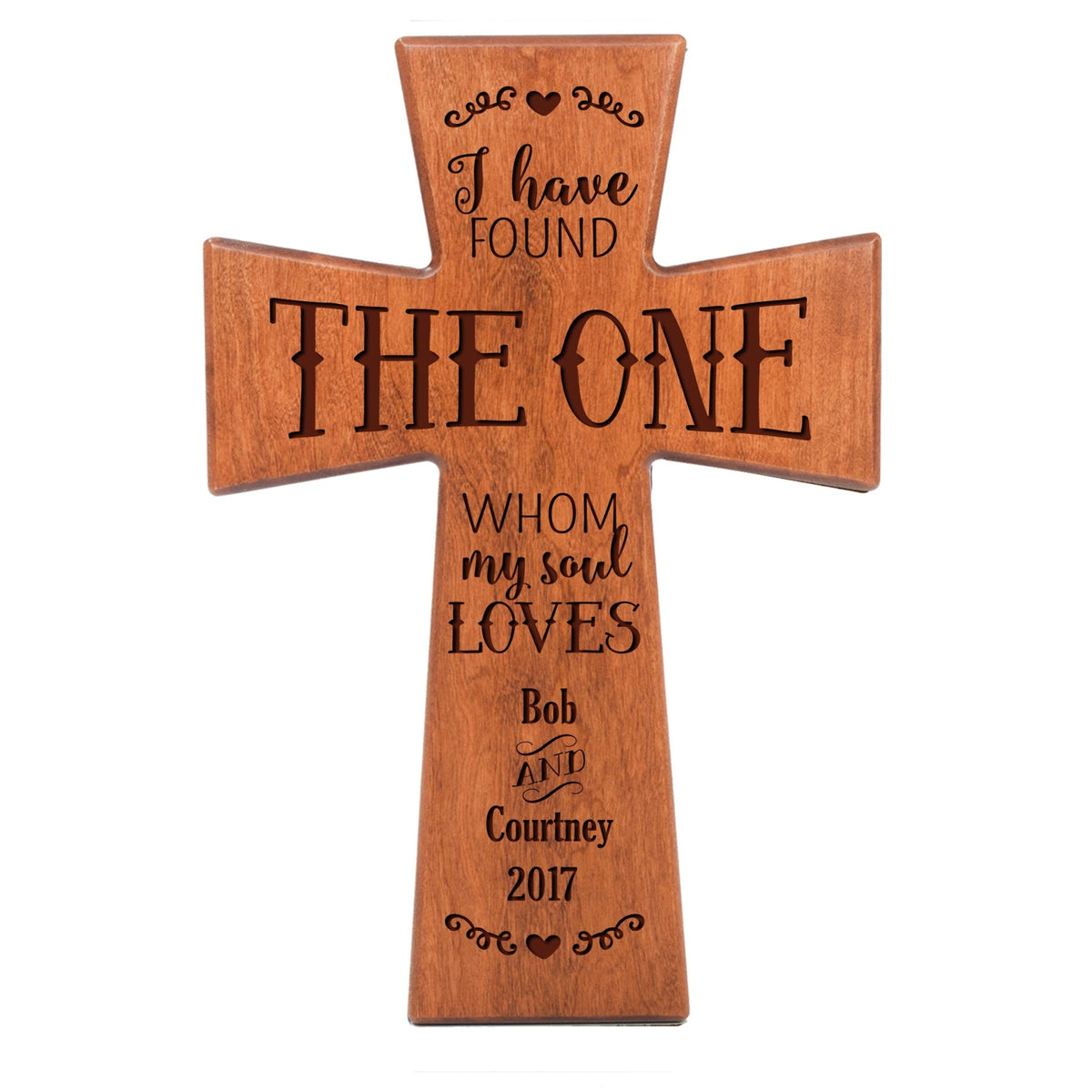 Personalized Family 12x17 Cross - I Have Found - LifeSong Milestones