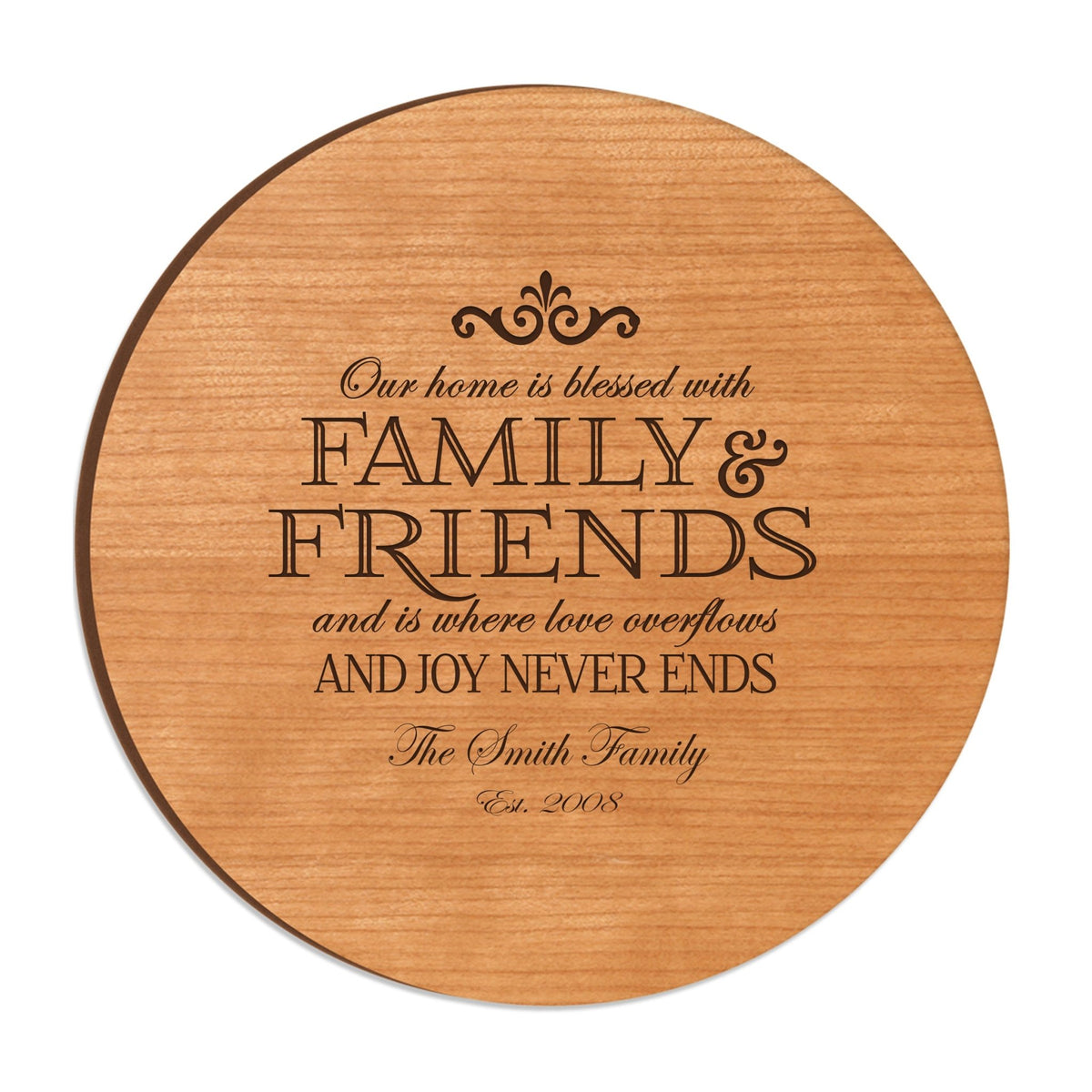 Personalized Family and Everyday Lazy Susan - Blessed with Family - LifeSong Milestones