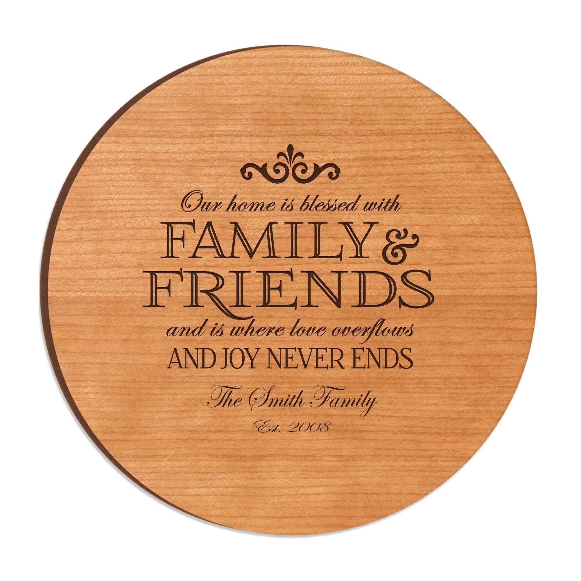 Personalized Family and Everyday Lazy Susan - Blessed with Family - LifeSong Milestones