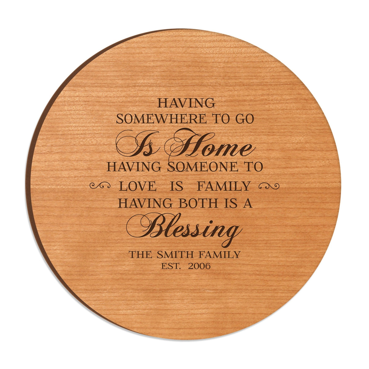 Personalized Family and Everyday Lazy Susan - Having Somewhere to Go - LifeSong Milestones