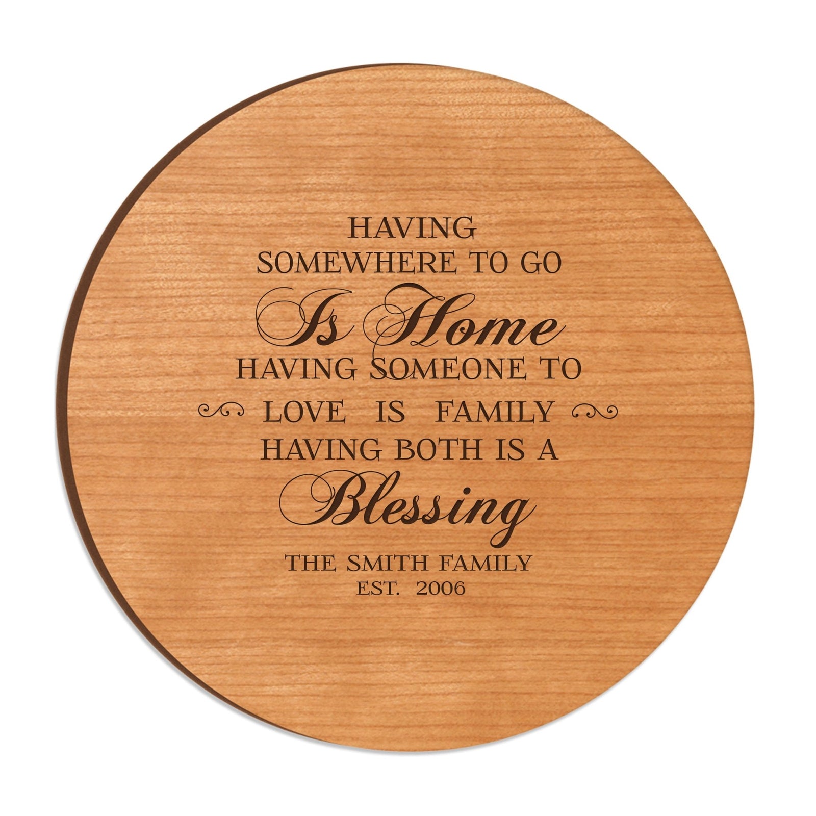 Personalized Family and Everyday Lazy Susan - Having Somewhere to Go - LifeSong Milestones