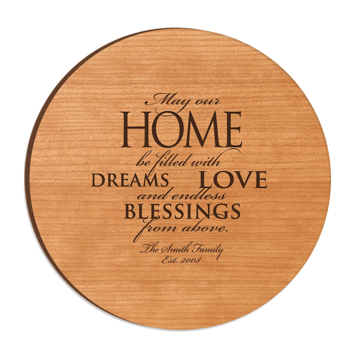 Personalized Family and Everyday Lazy Susan - Our Home Be Filled With - LifeSong Milestones