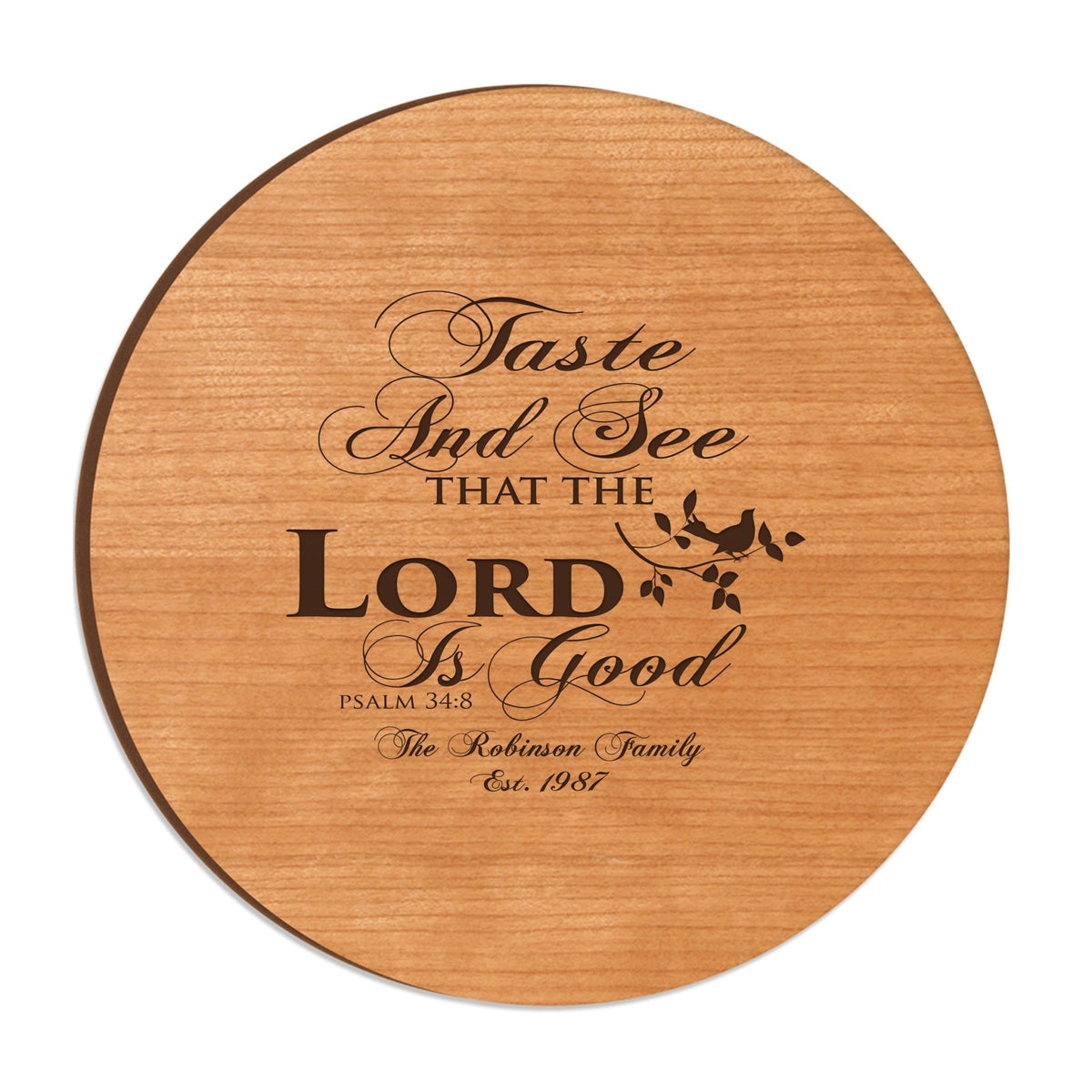 Personalized Family and Everyday Lazy Susan - Taste &amp; See - LifeSong Milestones
