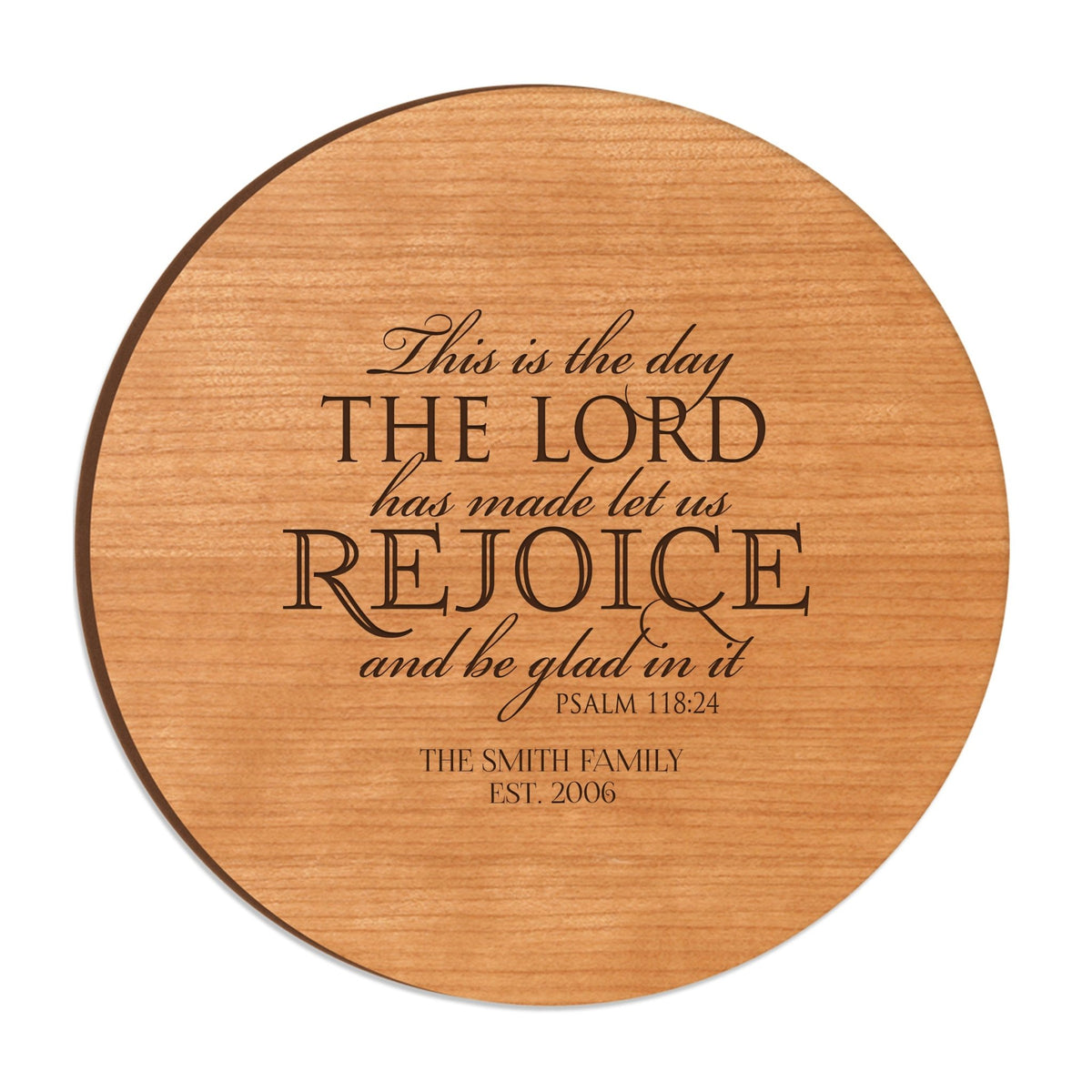 Personalized Family and Everyday Lazy Susan - This Is The Day - LifeSong Milestones