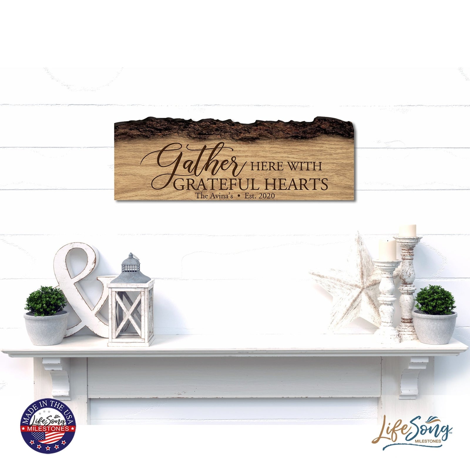 Personalized Family And Home Barky Wooden Wall Hanging Plaque 16x6 - HOME - LifeSong Milestones