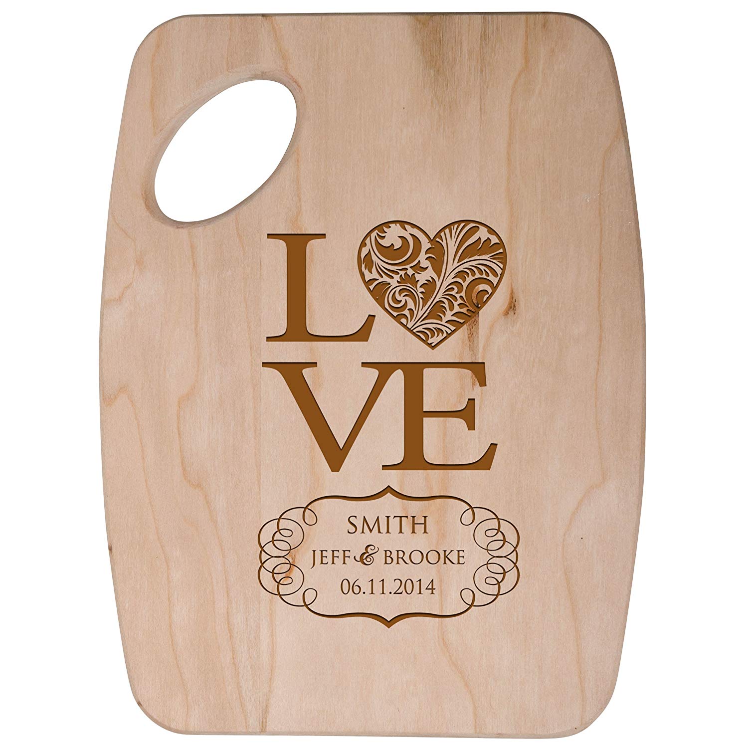 Personalized Family Cheese Cutting Board - Love - LifeSong Milestones
