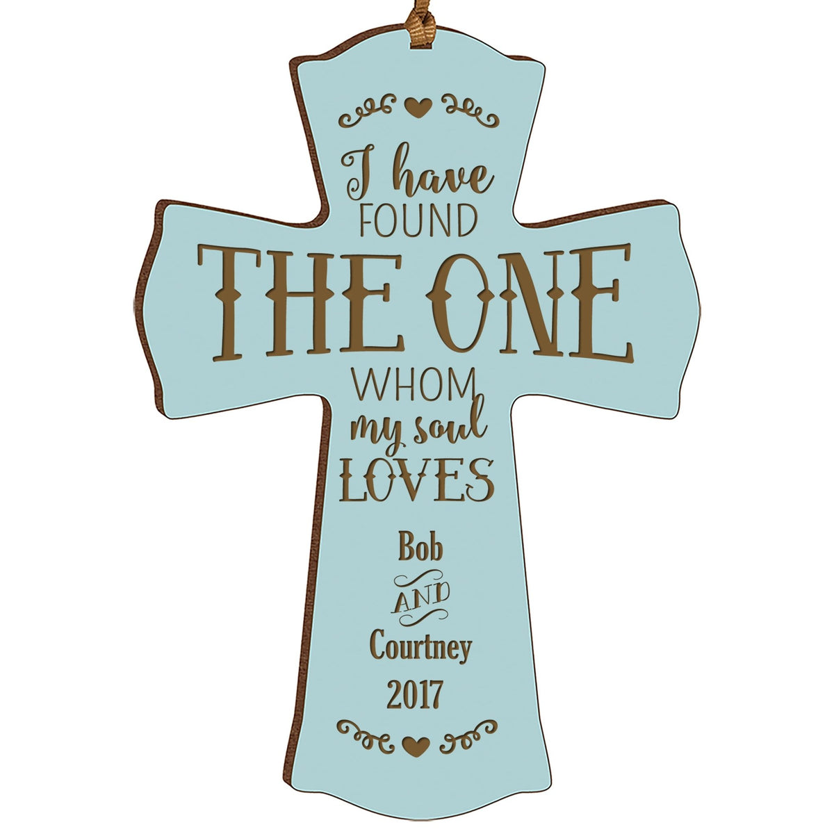 Personalized Family Cross Ornaments - I Found The One - LifeSong Milestones