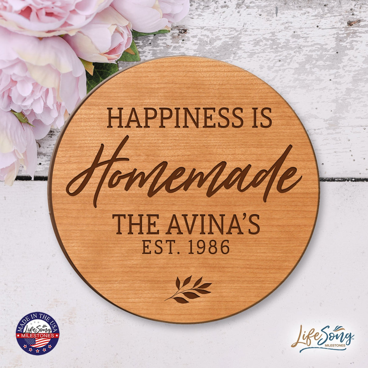 Personalized Family Established Lazy Susan Home Décor - LifeSong Milestones