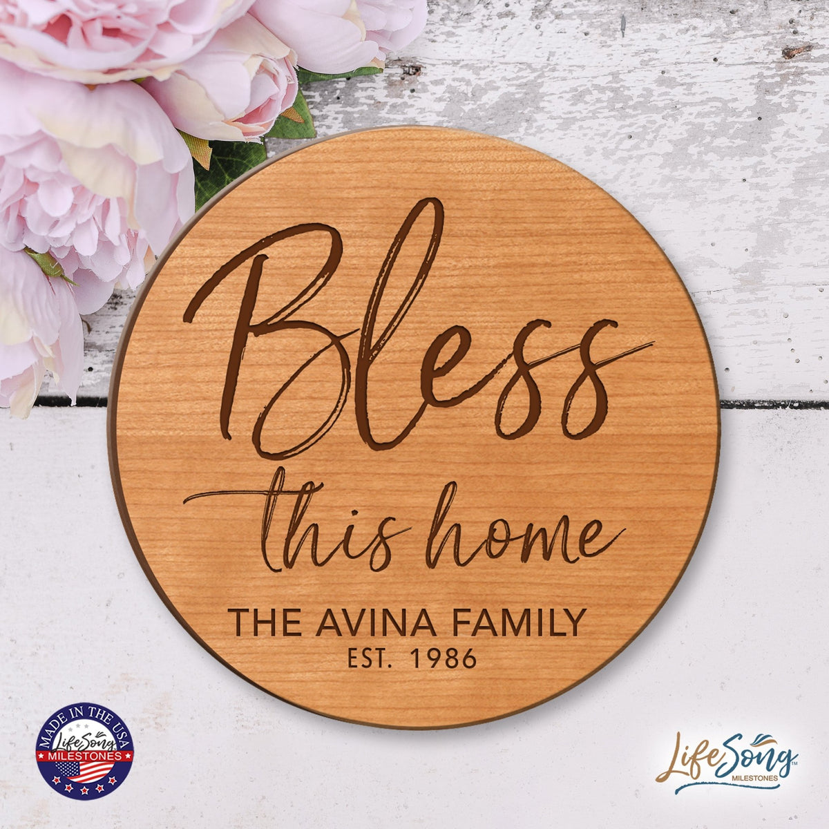 Personalized Family Established Lazy Susan Home Décor - LifeSong Milestones