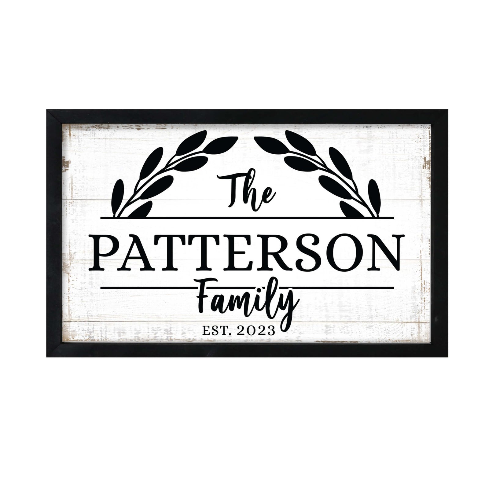 Personalized Family Framed Shadow Box for Wall Décor - The Patterson Family - LifeSong Milestones