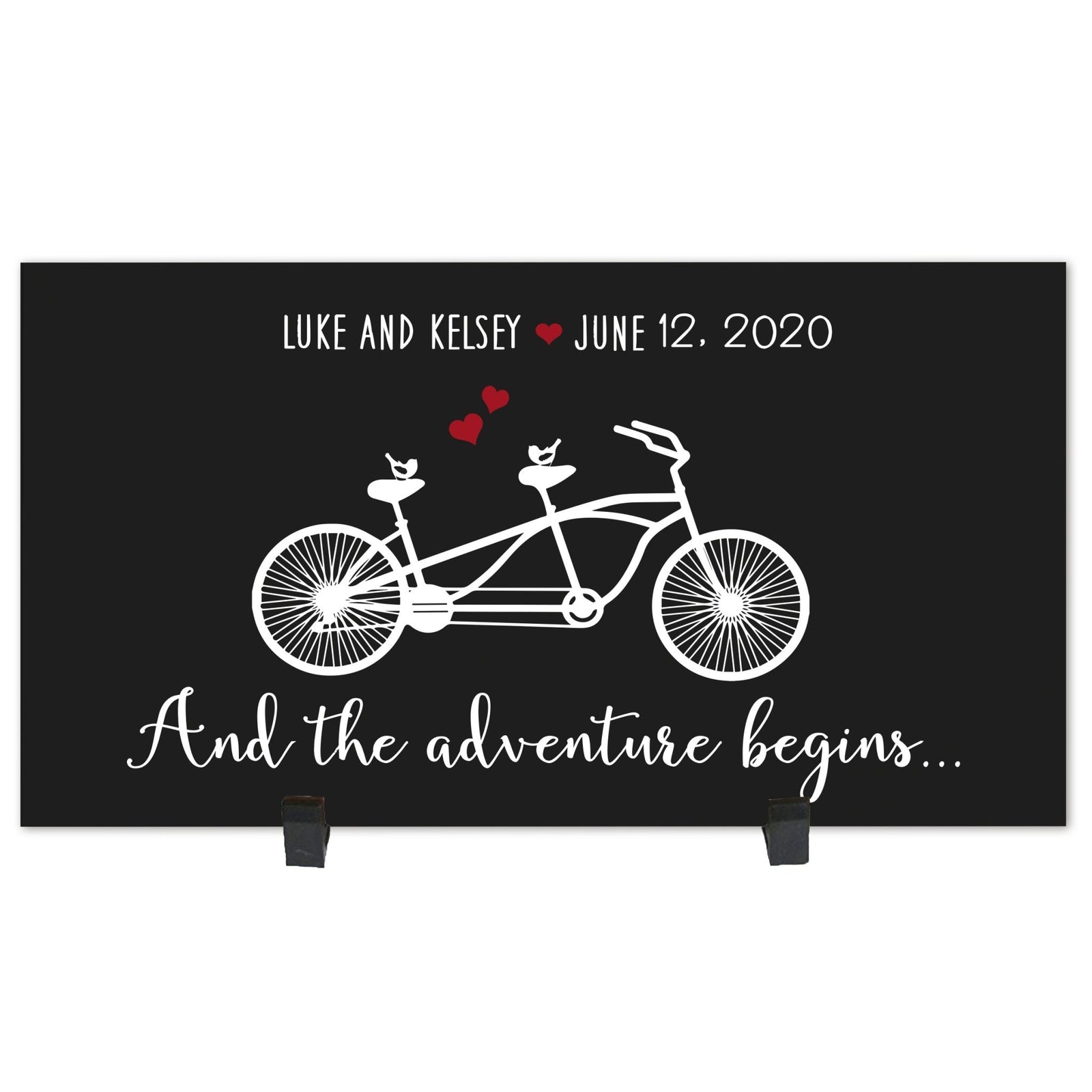 Personalized Family Housewarming Plaque - Adventure Begins - LifeSong Milestones