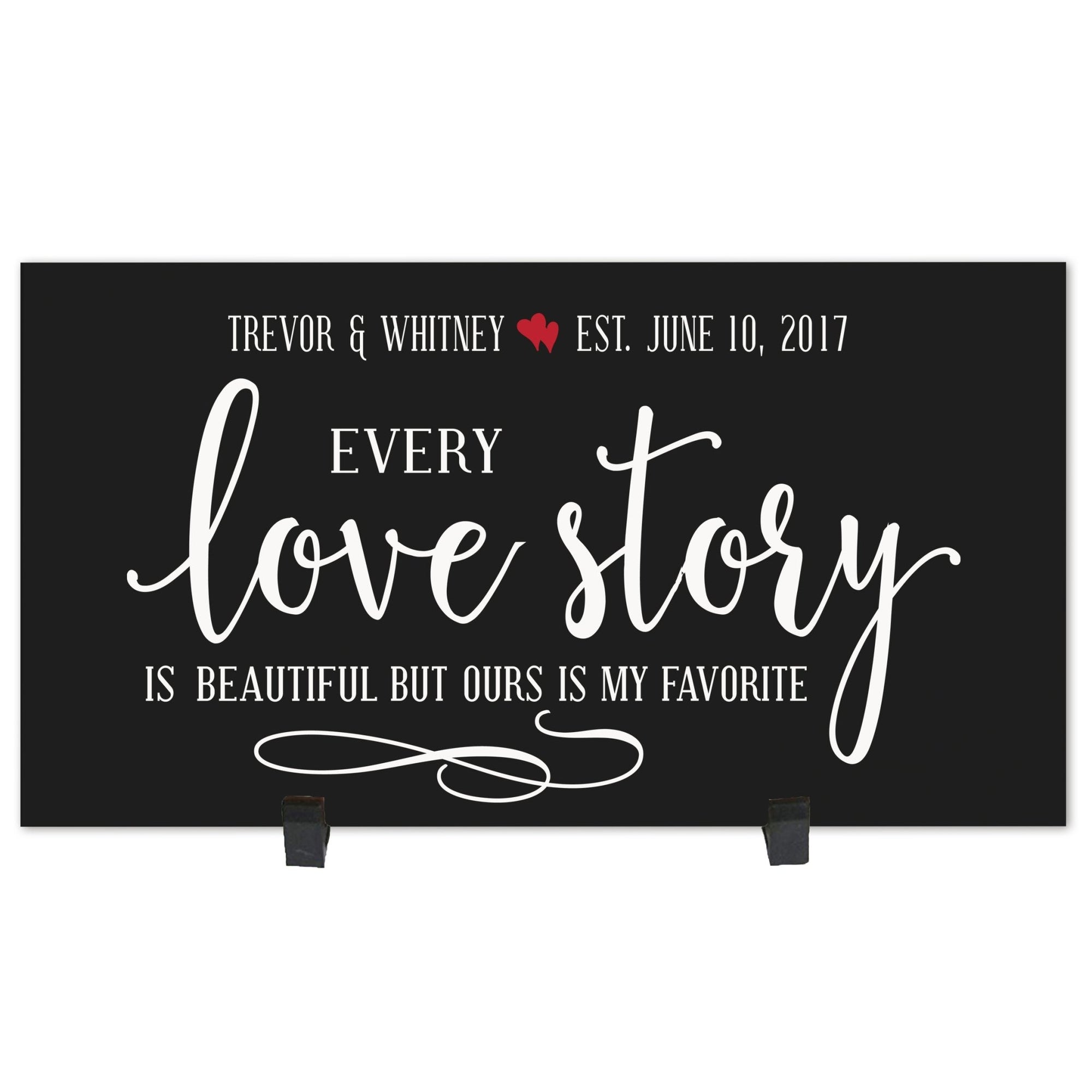 Personalized Family Housewarming Plaque - Every Love Story - LifeSong Milestones