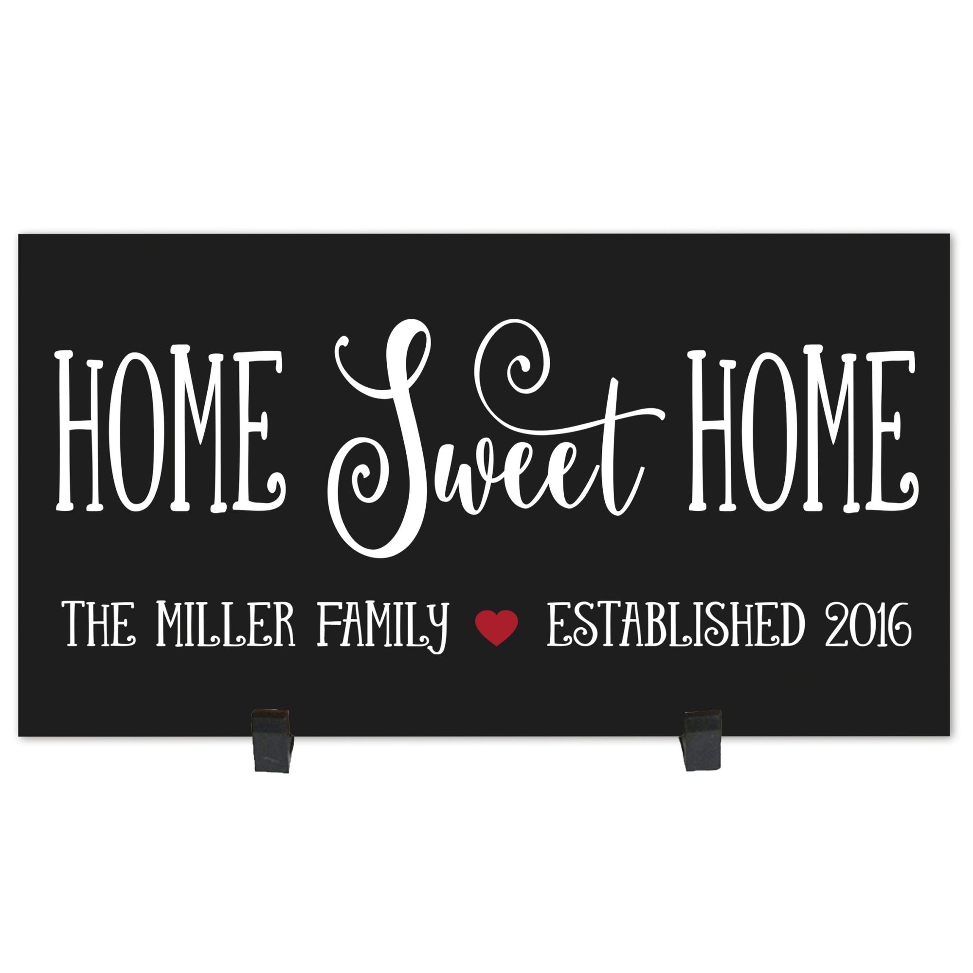 Personalized Family Housewarming Plaque - Home Sweet Home - LifeSong Milestones