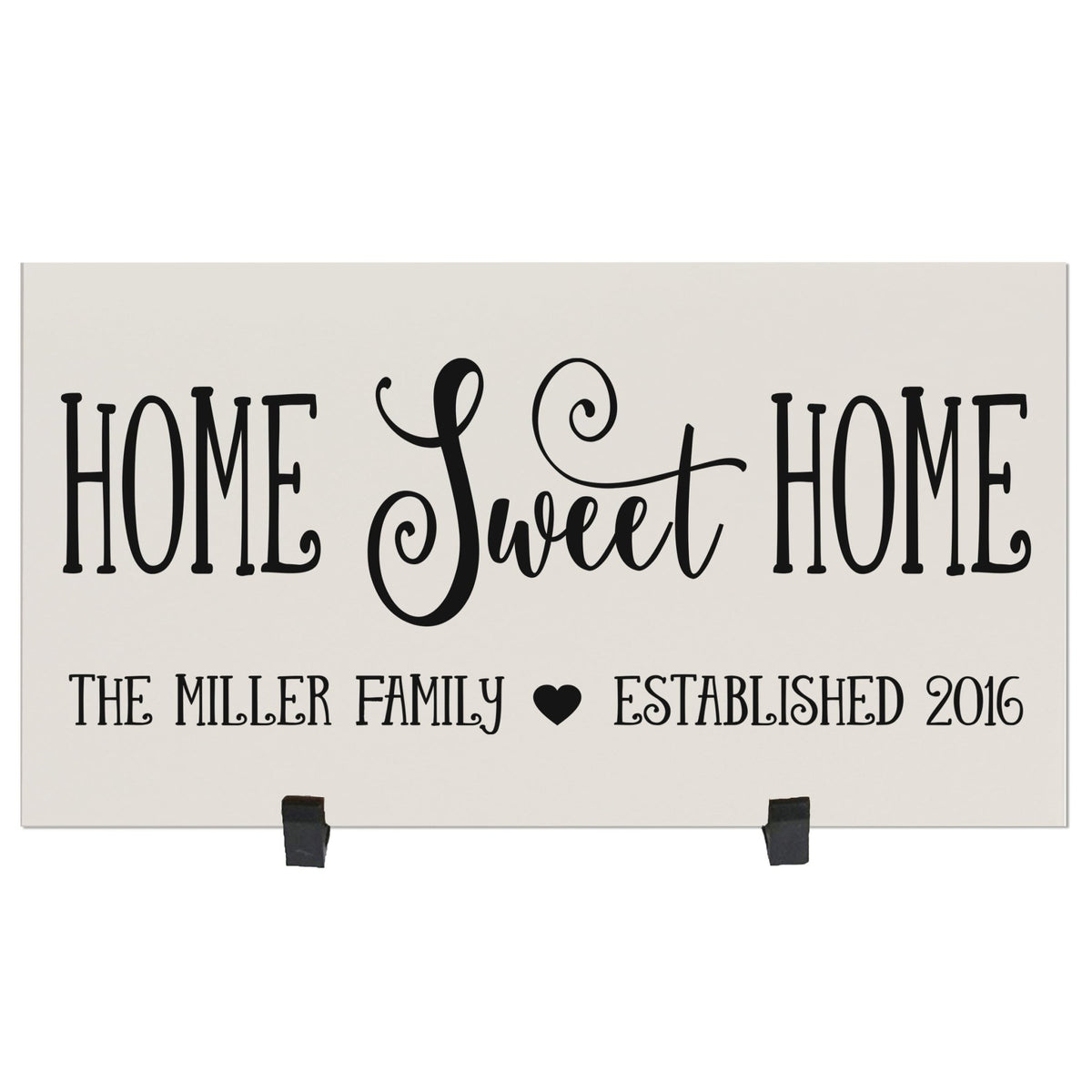 Personalized Family Housewarming Plaque - Home Sweet Home - LifeSong Milestones