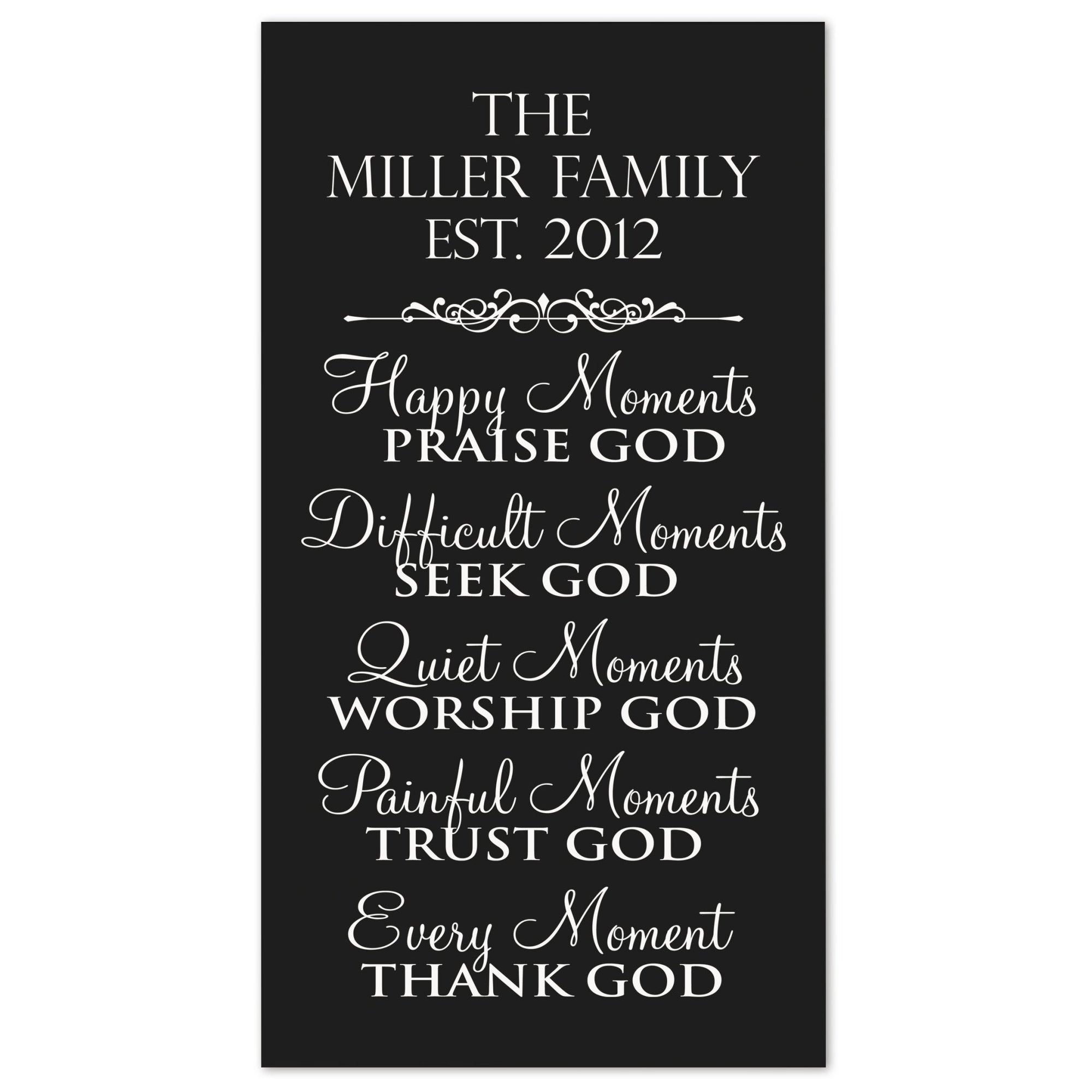 Personalized Family Housewarming Plaque - Moments - LifeSong Milestones