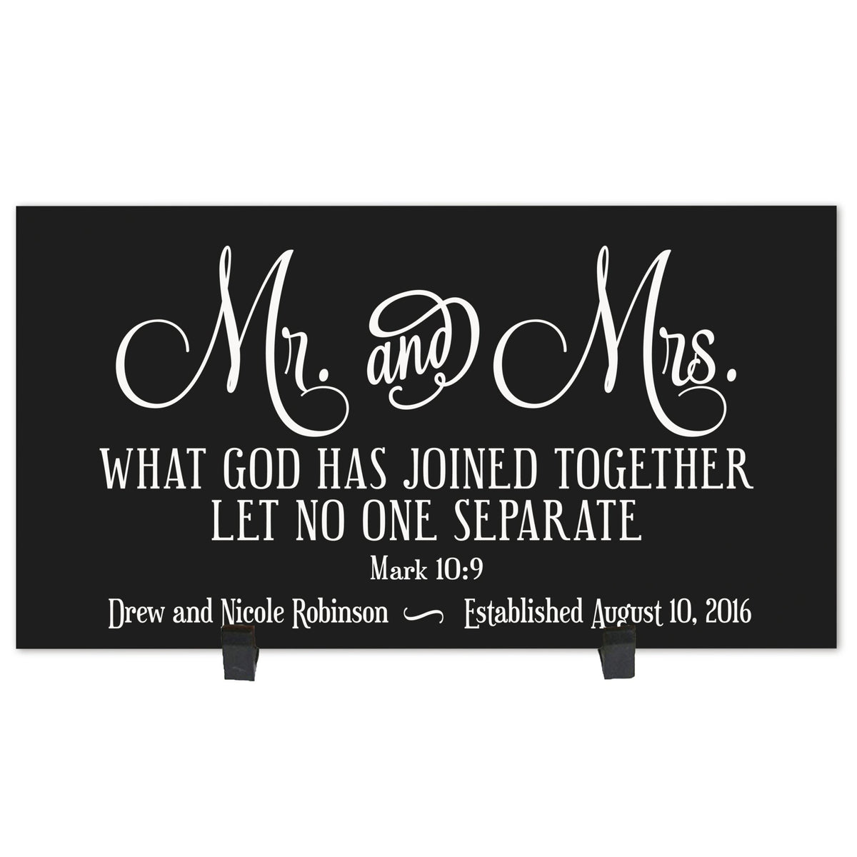 Personalized Family Housewarming Plaque - Mr. &amp; Mrs. - LifeSong Milestones