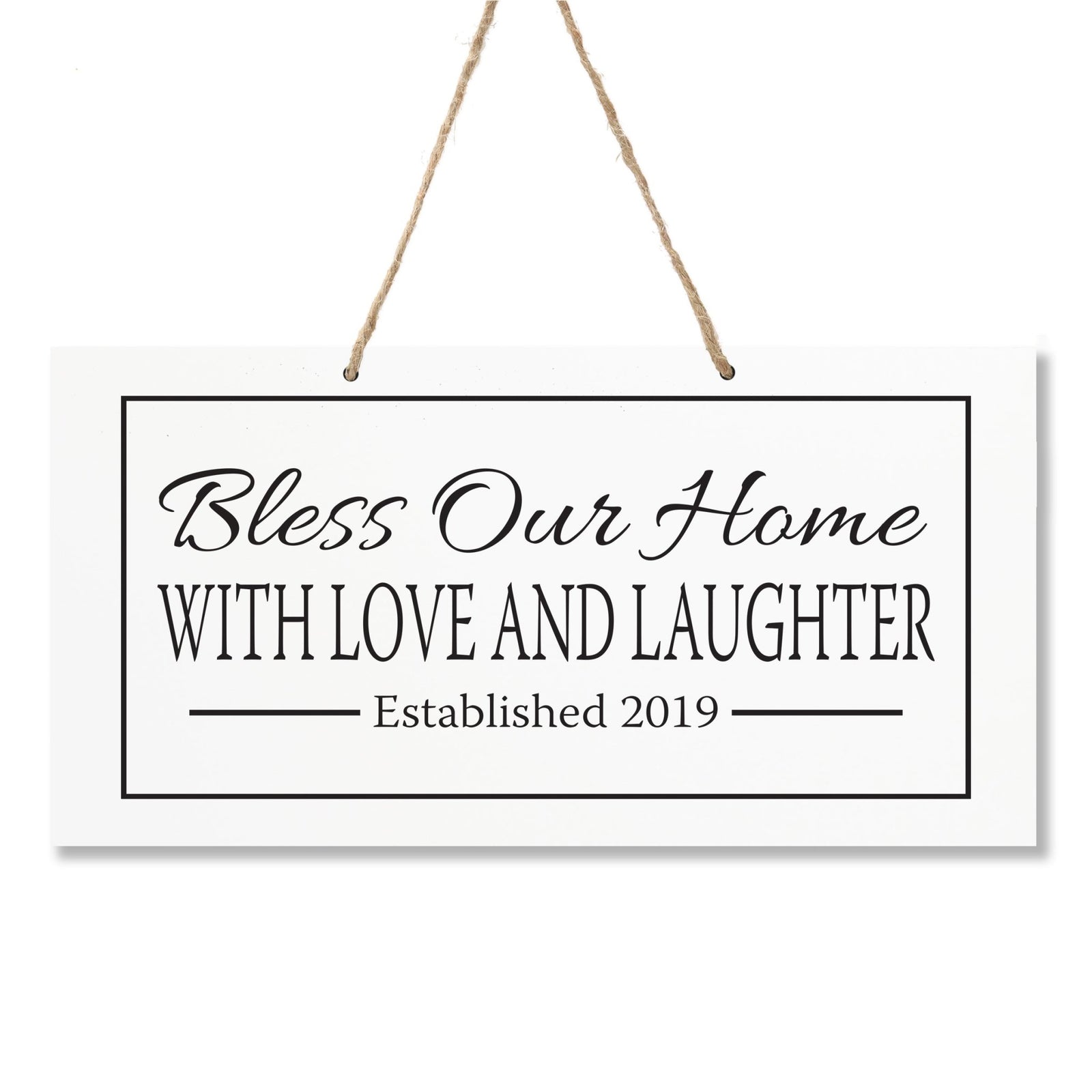 Personalized Family Name Sign For New Home - Bless Our Home - LifeSong Milestones