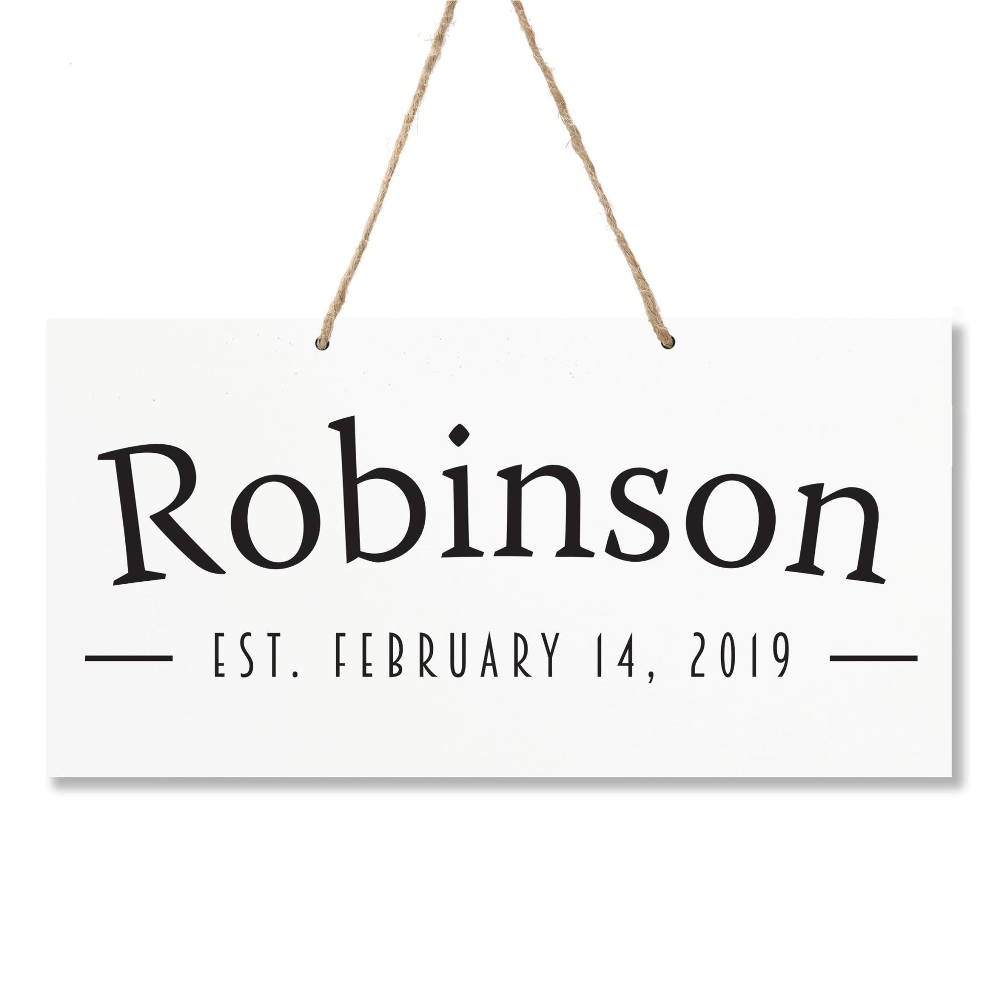 Personalized Family Name Sign For New Home - Established - LifeSong Milestones