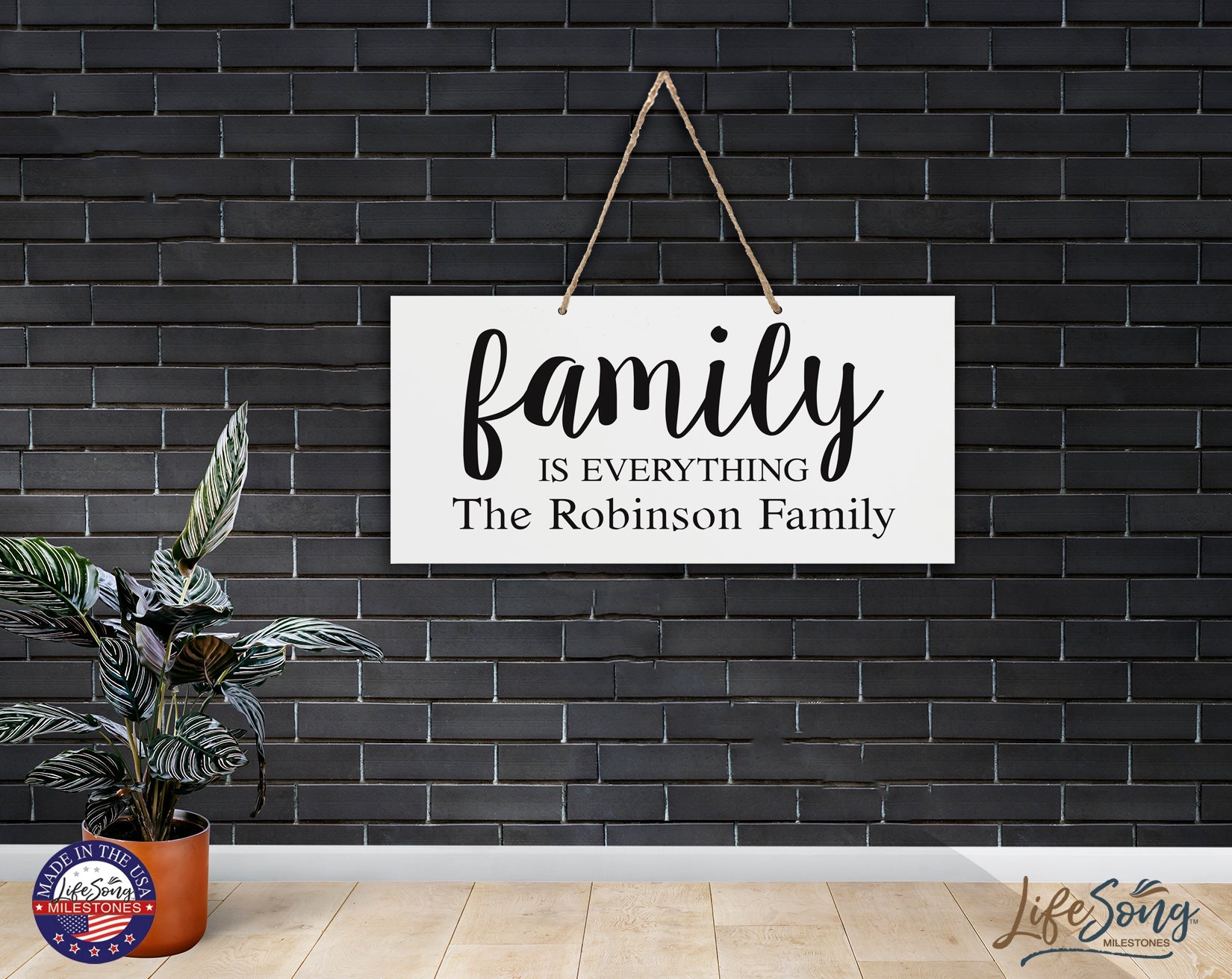 Personalized Family Name Sign For New Home - Family - LifeSong Milestones