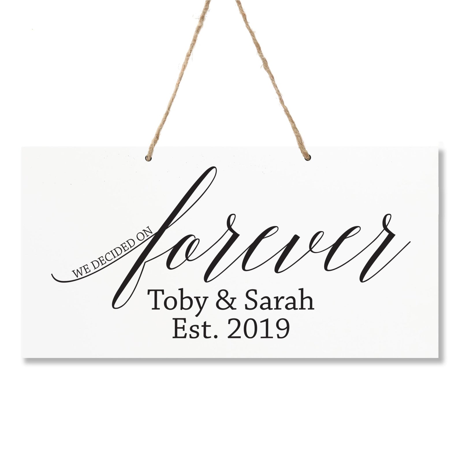 Personalized Family Name Sign For New Home - Forever - LifeSong Milestones