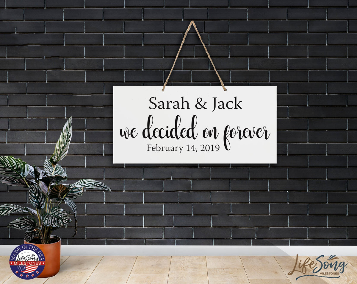 Personalized Family Name Sign For New Home - We Decided - LifeSong Milestones
